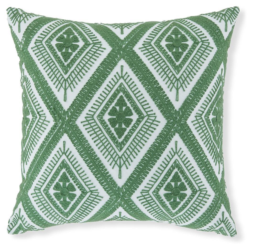 Bellvale Green/white Pillow (Set Of 4) - Ella Furniture