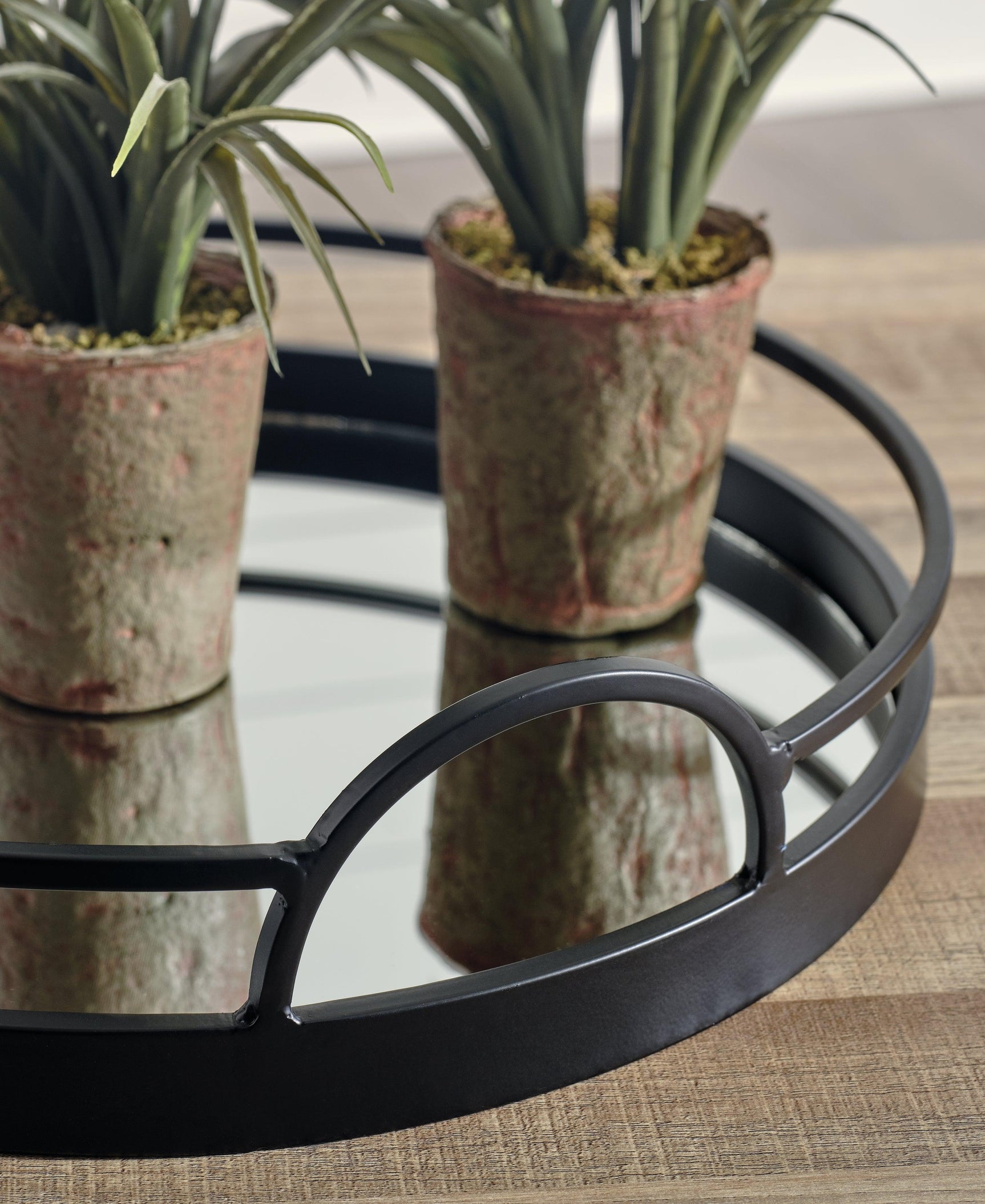 Adria Black Tray - Ella Furniture