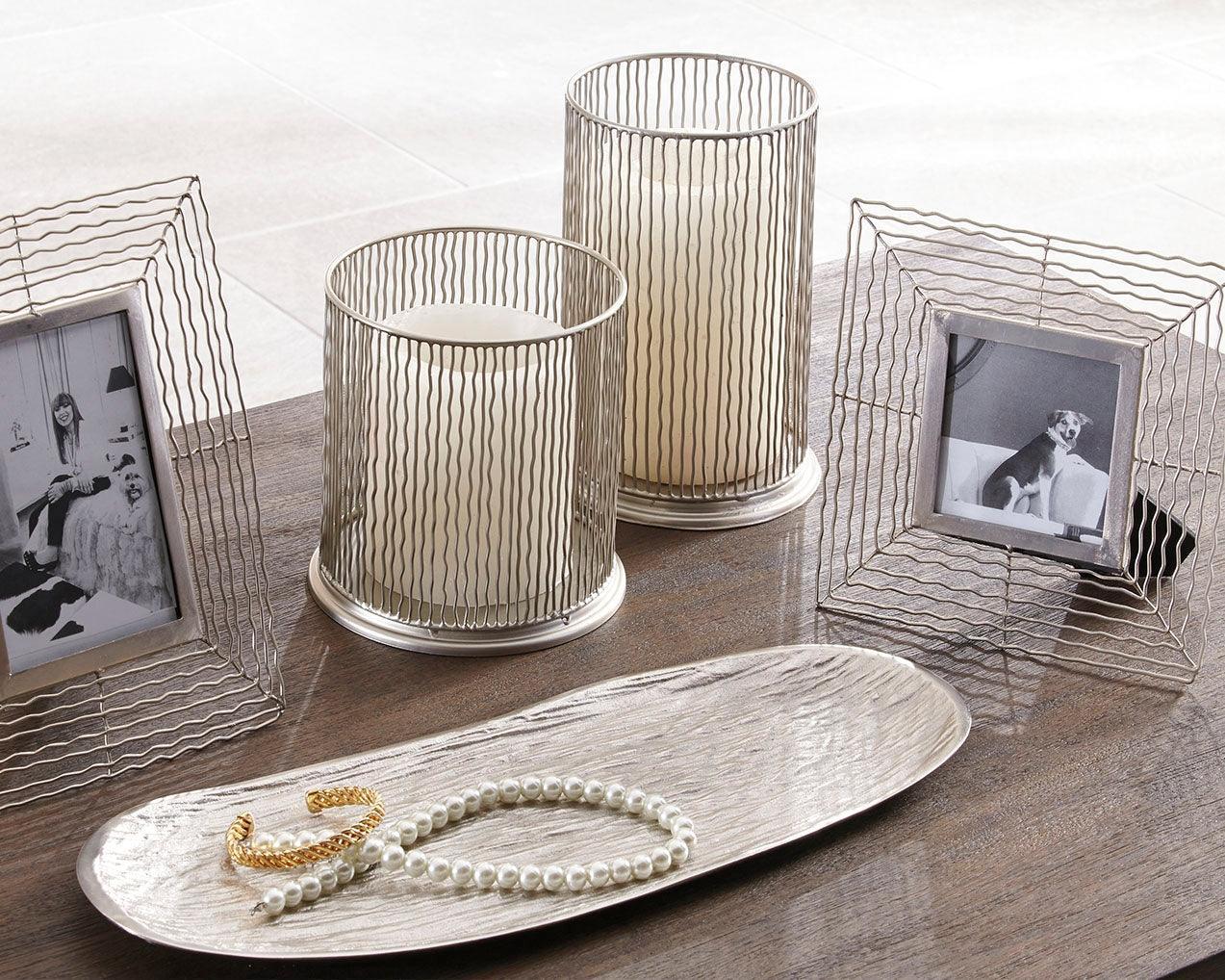 Dympna 5-Piece Silver Accessory Set front view