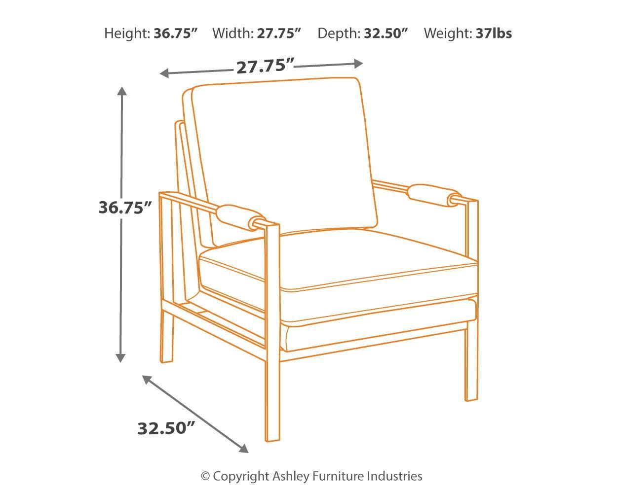 Peacemaker Brown Accent Chair - Ella Furniture