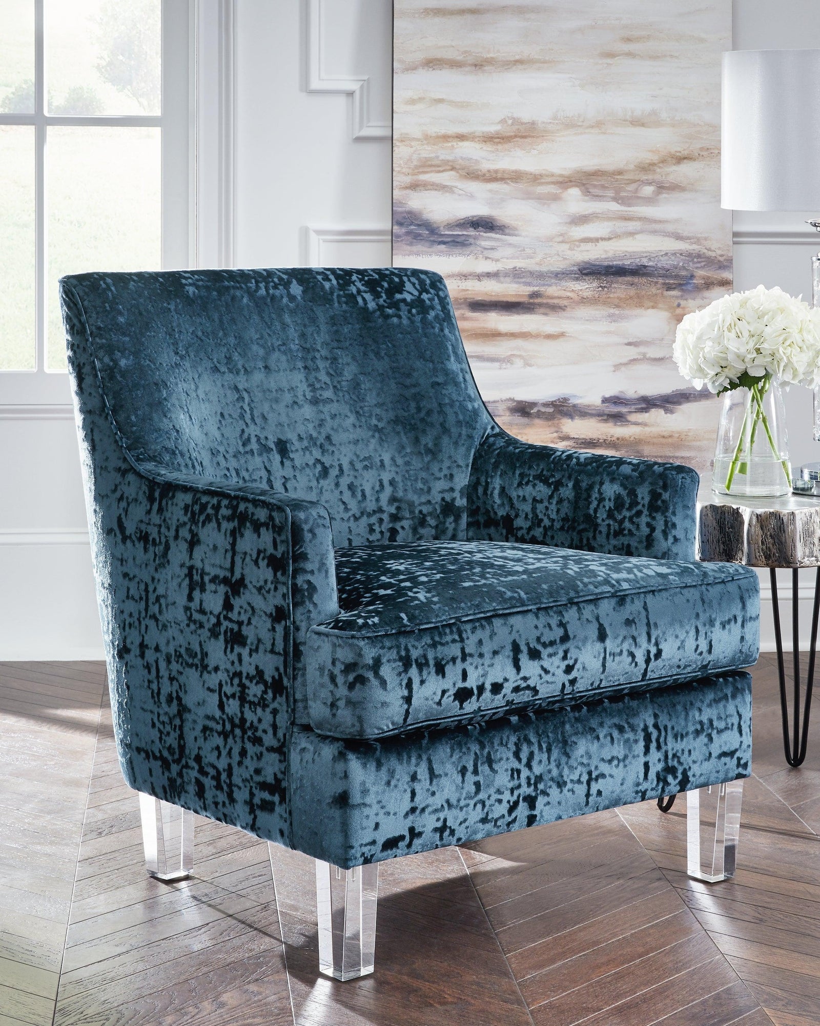 Gloriann Lagoon Accent Chair - Ella Furniture
