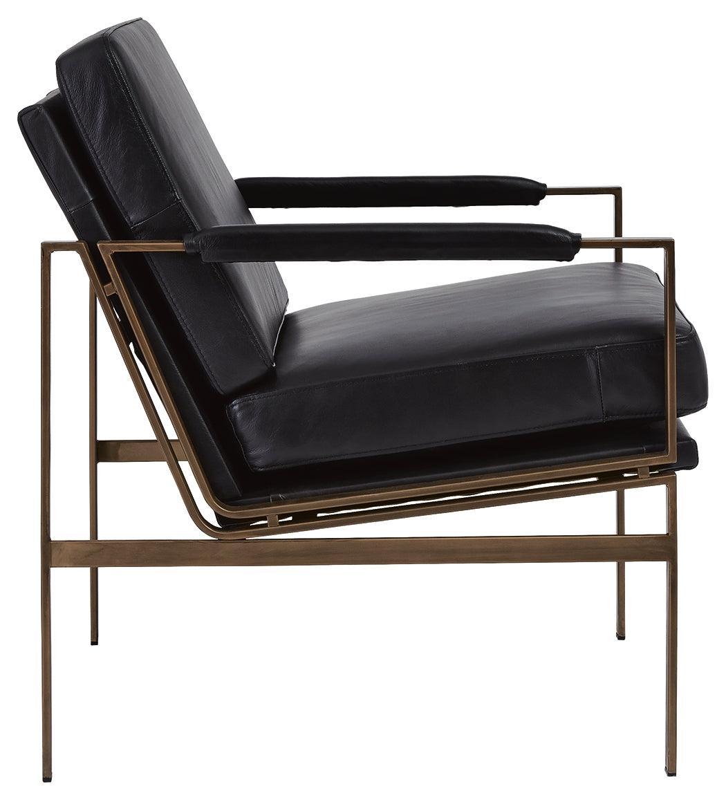 Puckman Black Accent Chair - Ella Furniture