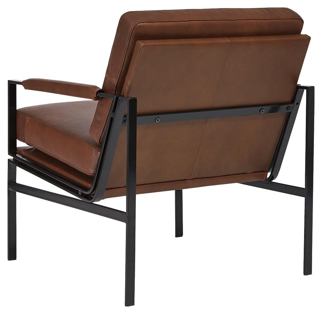 Puckman Brown/silver Finish Accent Chair - Ella Furniture
