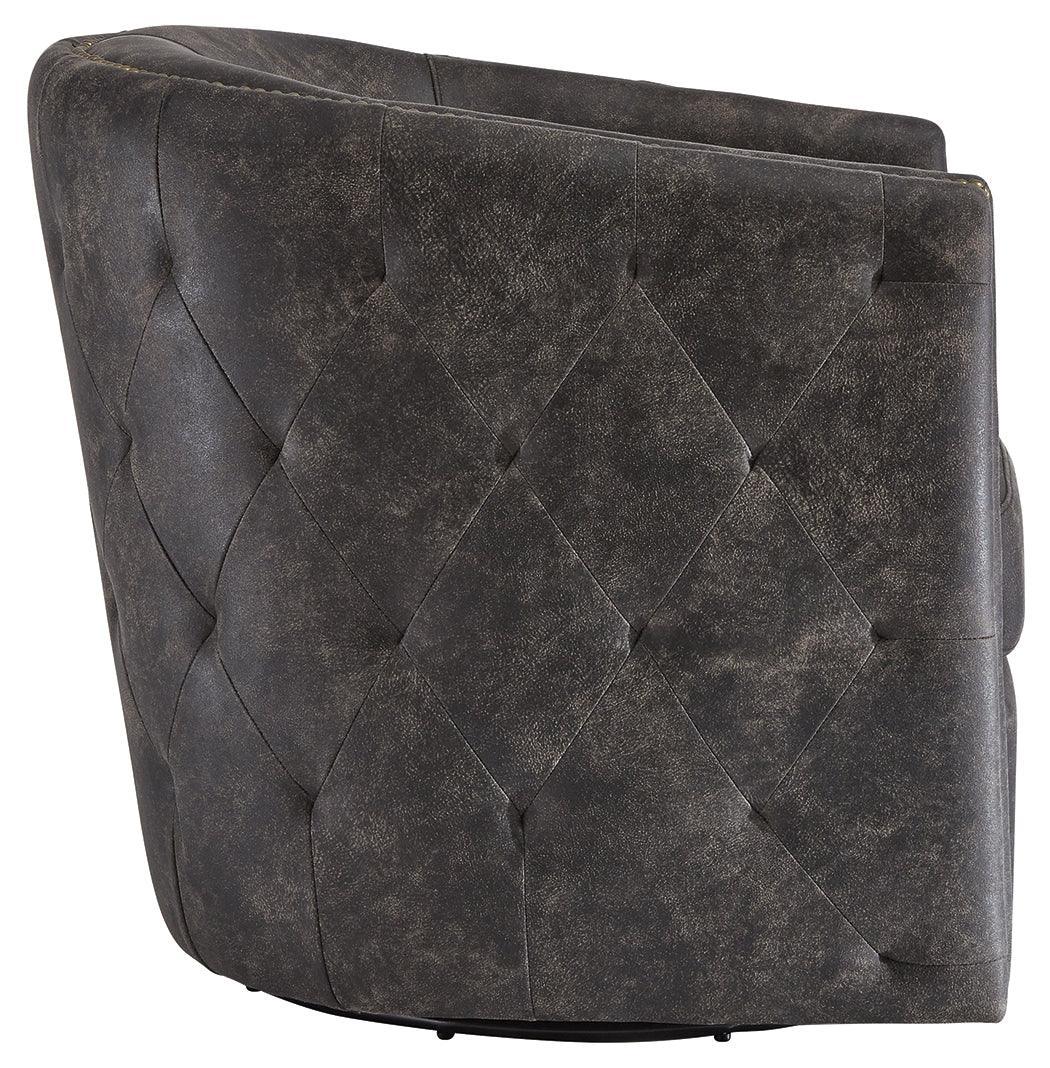 Brentlow Distressed Black Accent Chair - Ella Furniture