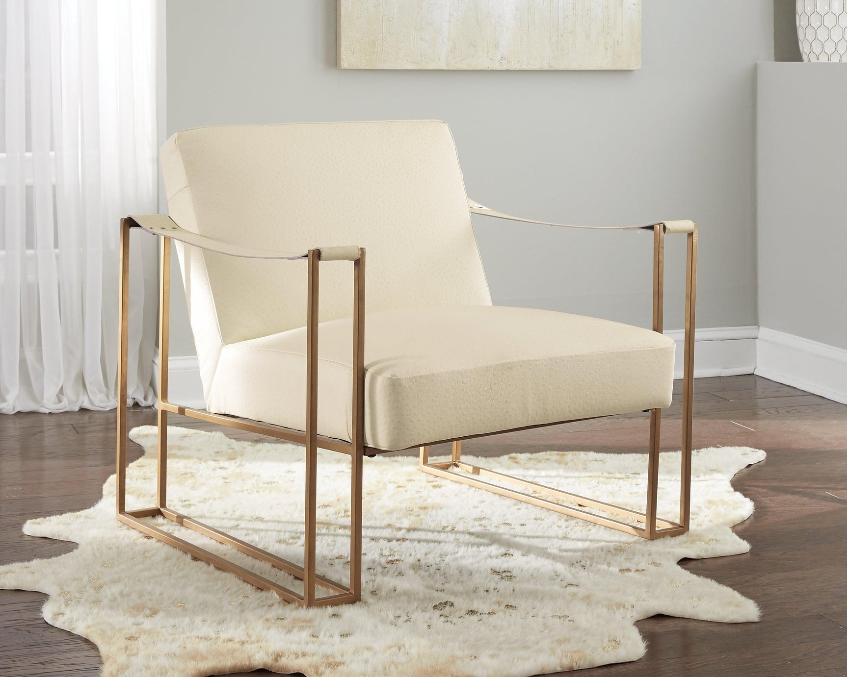 Kleemore Cream Accent Chair - Ella Furniture