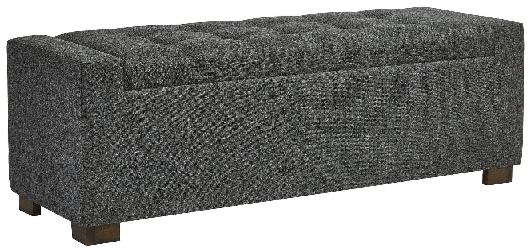 Cortwell Gray Storage Bench - Ella Furniture