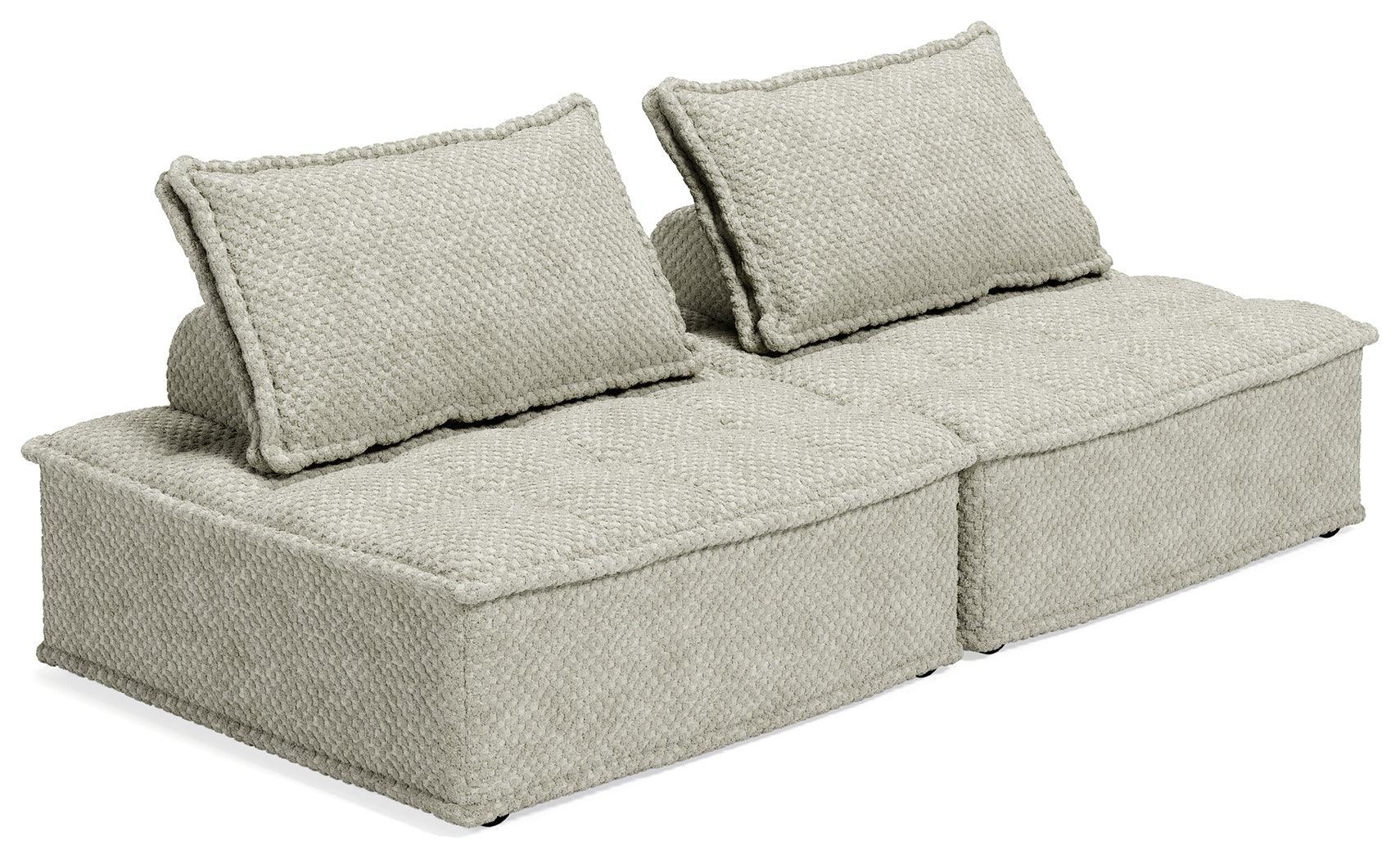 Bales Taupe 2-Piece Modular Seating - Ella Furniture