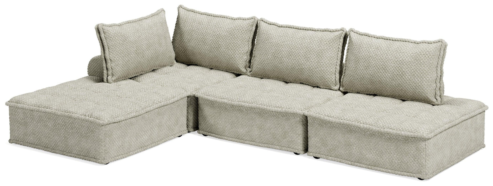 Bales Taupe 4-Piece Modular Seating - Ella Furniture