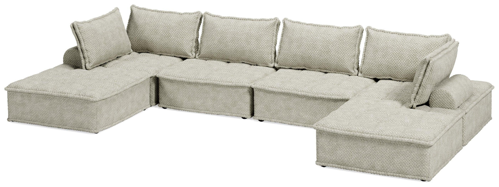 Bales Taupe 6-Piece Modular Seating - Ella Furniture