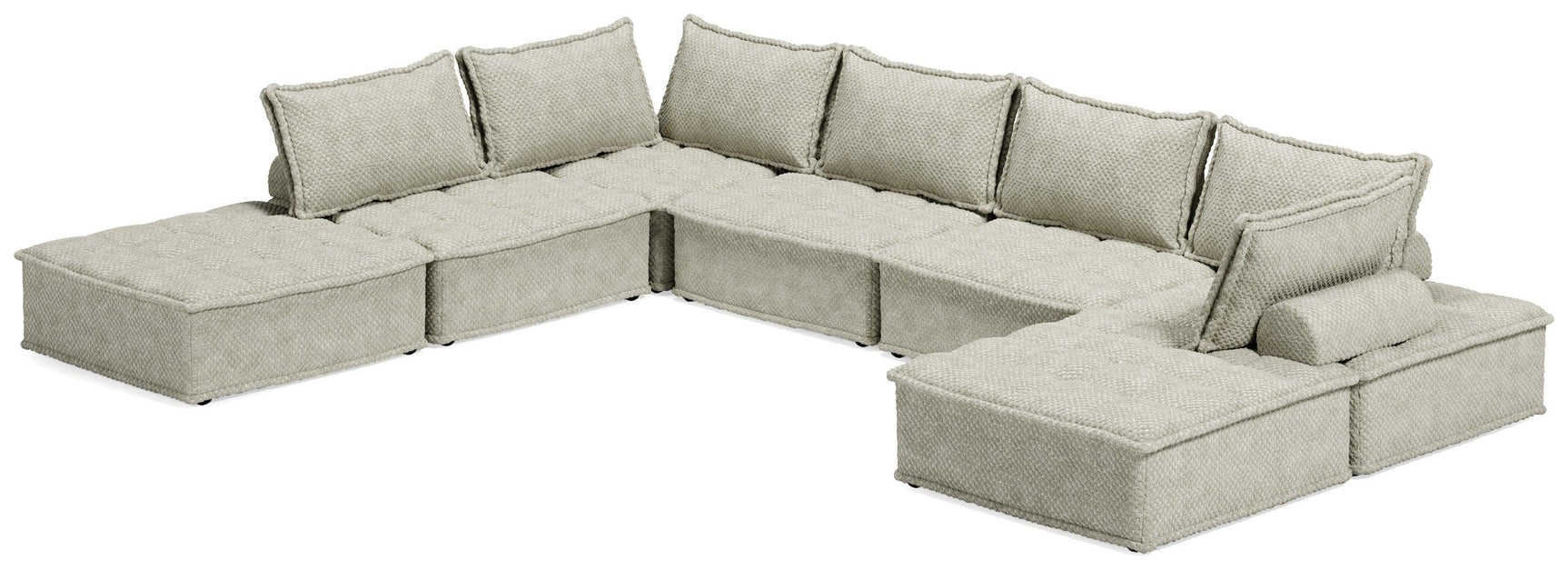 Bales Taupe 7-Piece Modular Seating - Ella Furniture