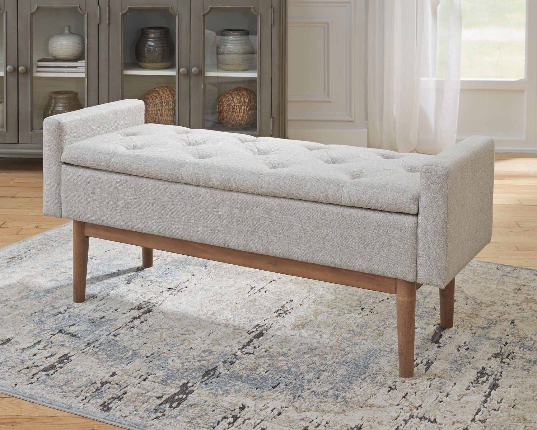 Briarson Beige/brown Storage Bench - Ella Furniture