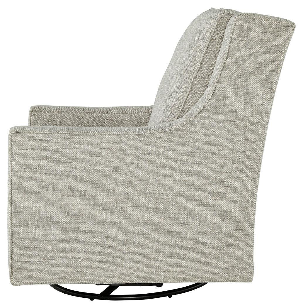 Kambria Fog Swivel Glider Accent Chair - Ella Furniture