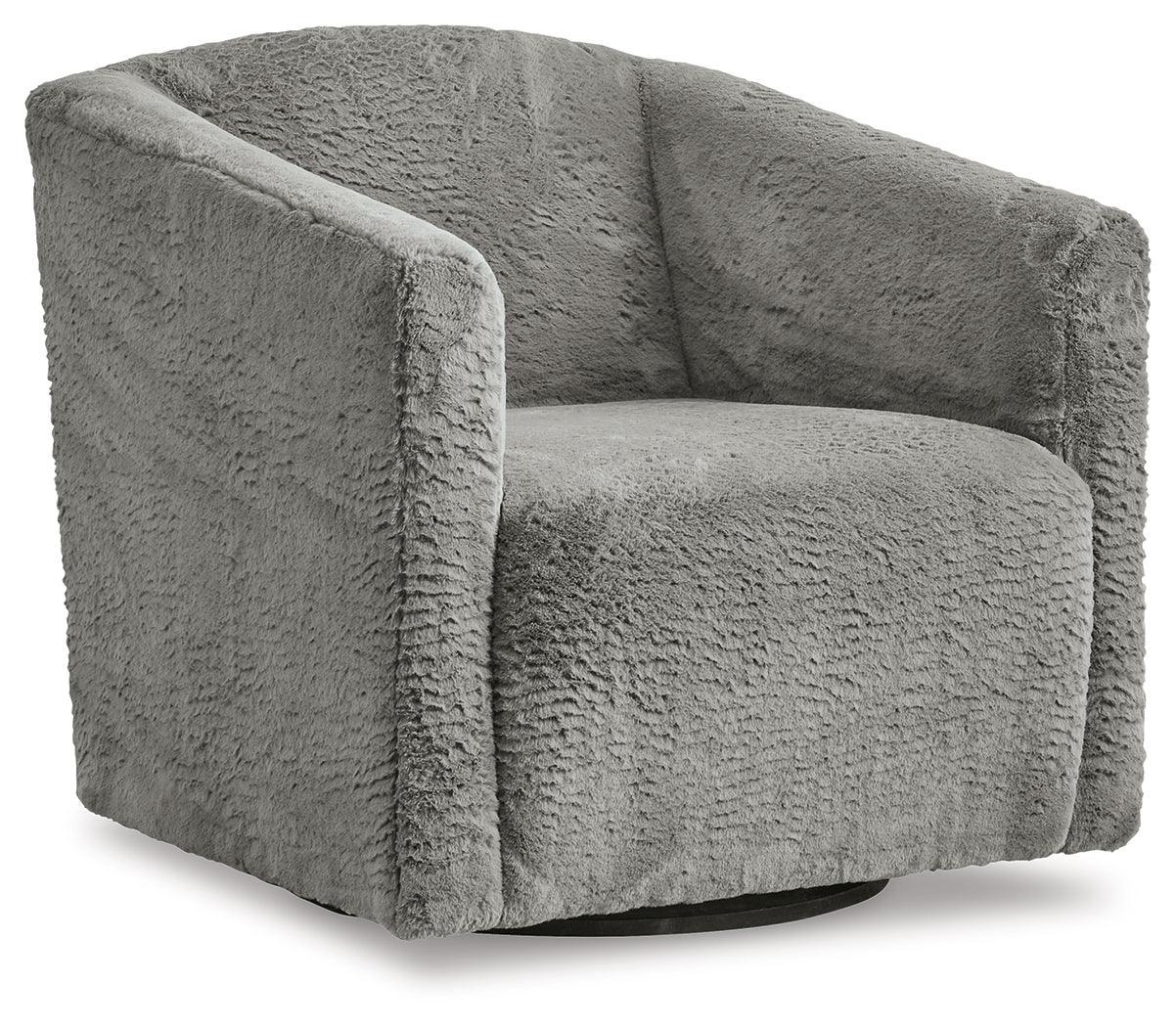 Bramner Charcoal Accent Chair - Ella Furniture
