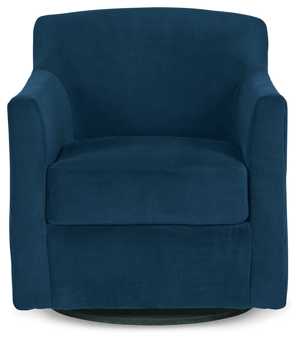 Bradney Ink Swivel Accent Chair - Ella Furniture