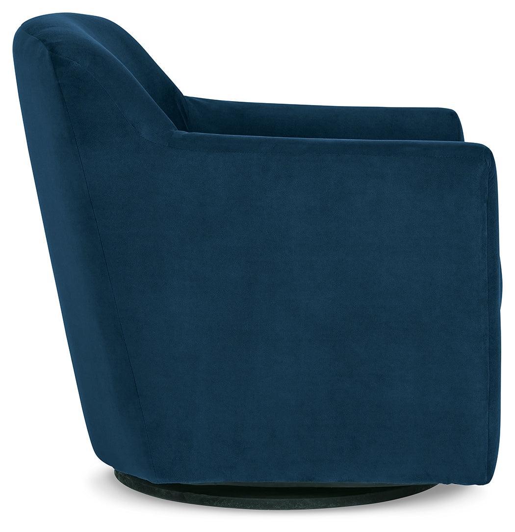 Bradney Ink Swivel Accent Chair - Ella Furniture