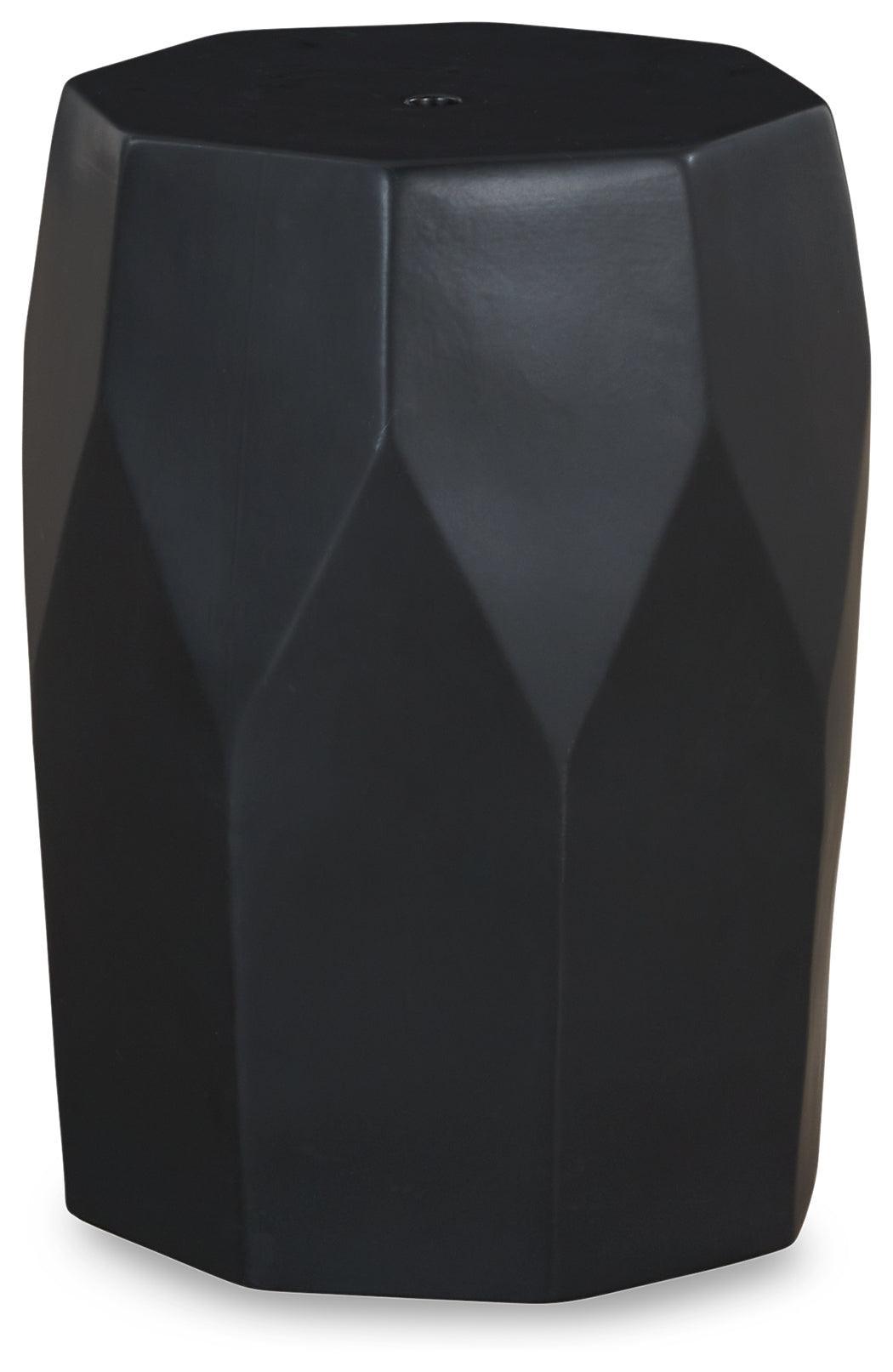 Rhysworth Black Stool - Ella Furniture