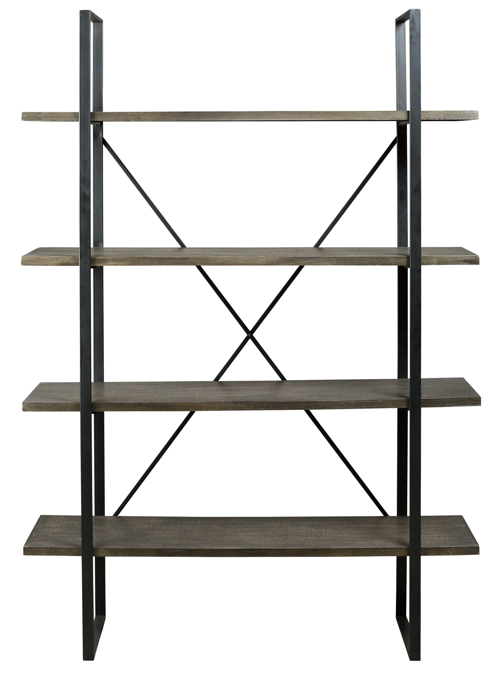 Gilesgrove Black/gray Bookcase - Ella Furniture