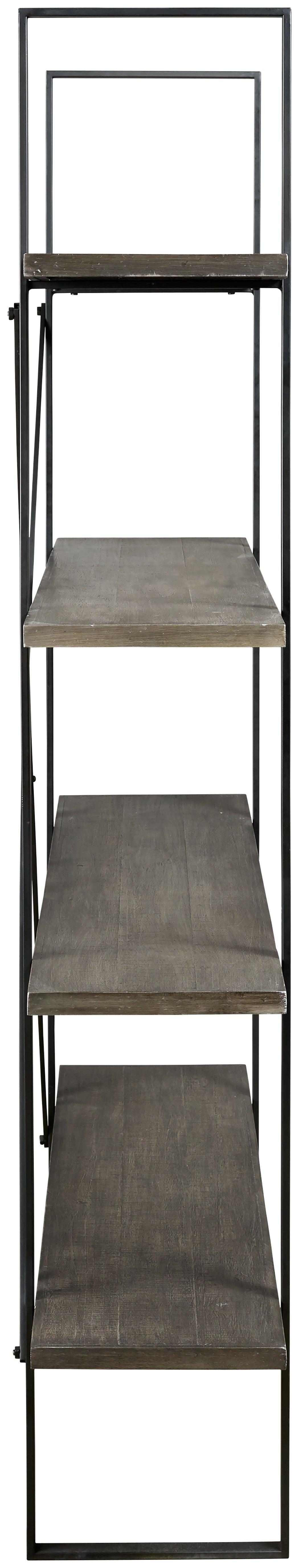 Gilesgrove Black/gray Bookcase - Ella Furniture
