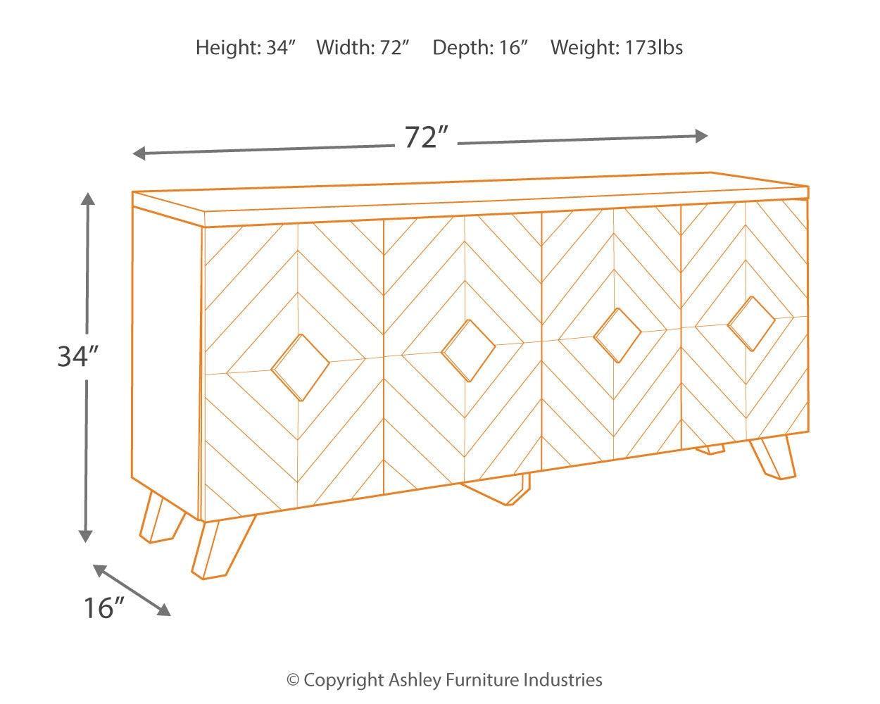 Robin Ridge Two-tone Brown Accent Cabinet - Ella Furniture