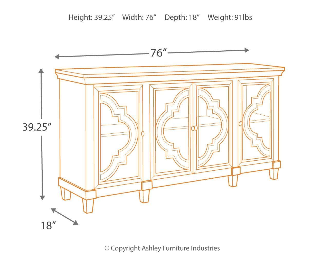 Fossil Ridge Gray Accent Cabinet - Ella Furniture