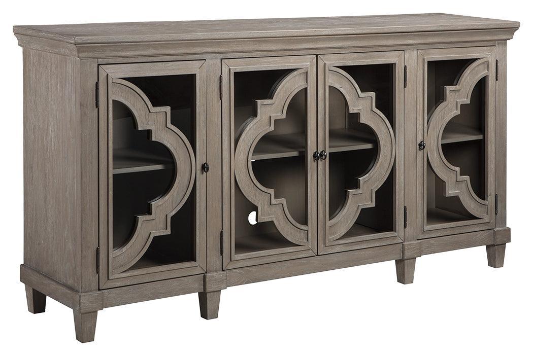Fossil Ridge Gray Accent Cabinet - Ella Furniture