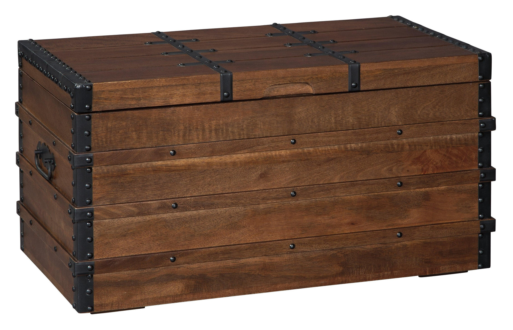Kettleby Brown Storage Trunk - Ella Furniture