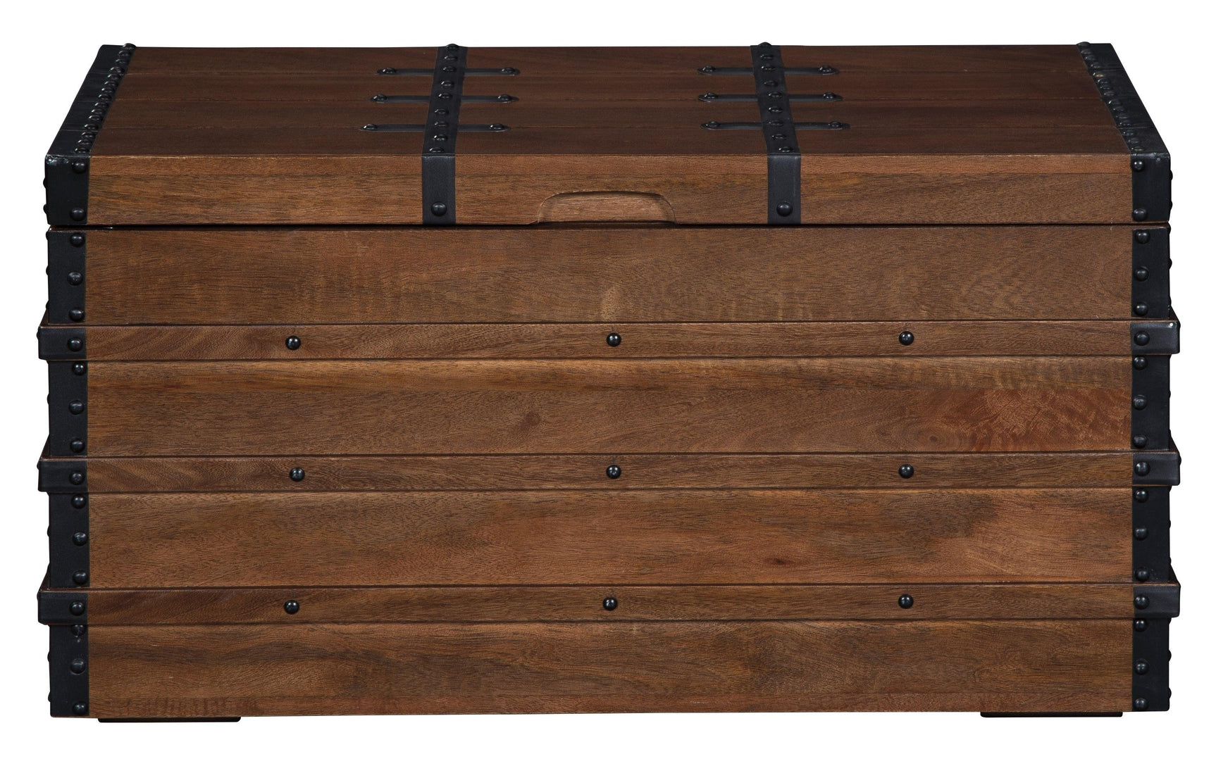 Kettleby Brown Storage Trunk - Ella Furniture