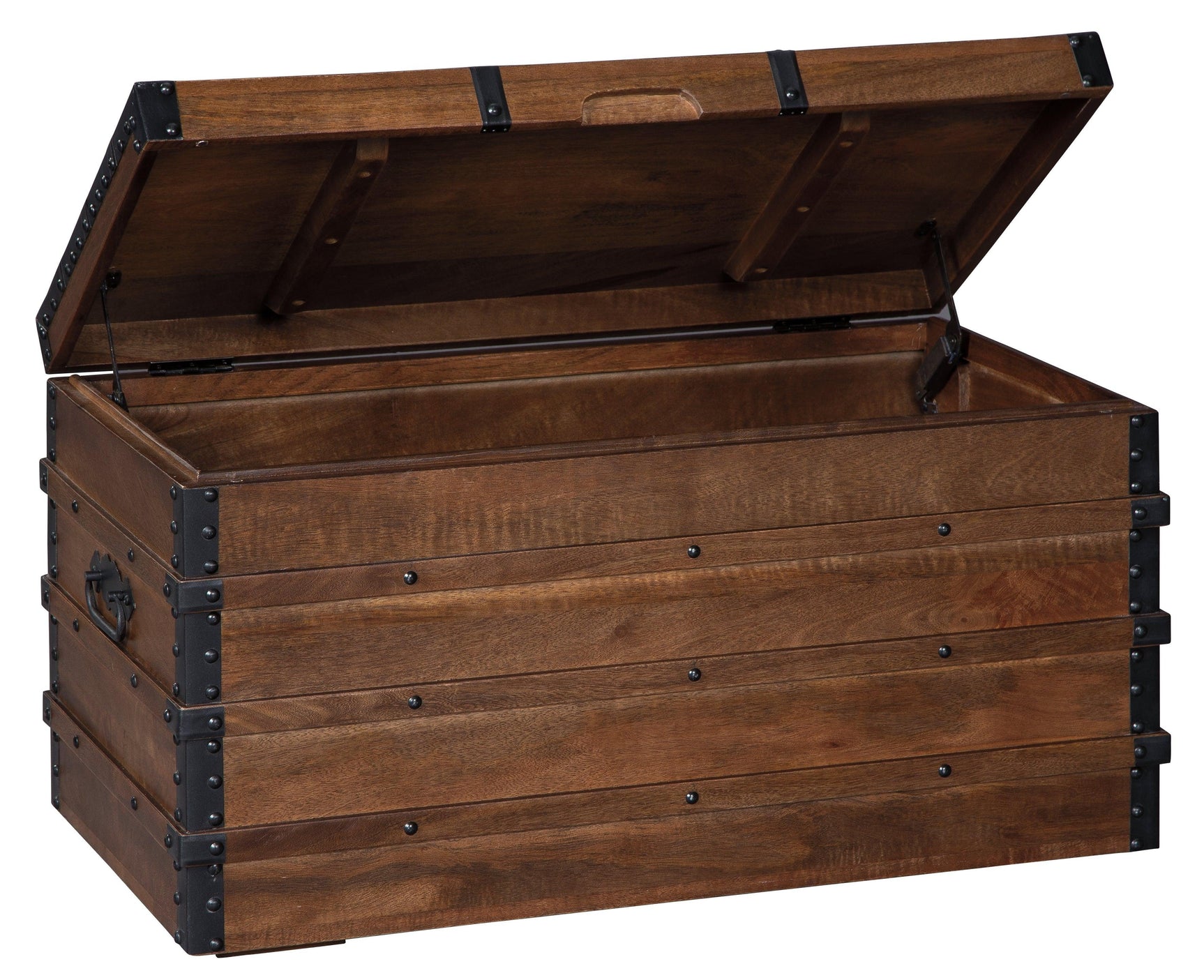 Kettleby Brown Storage Trunk - Ella Furniture
