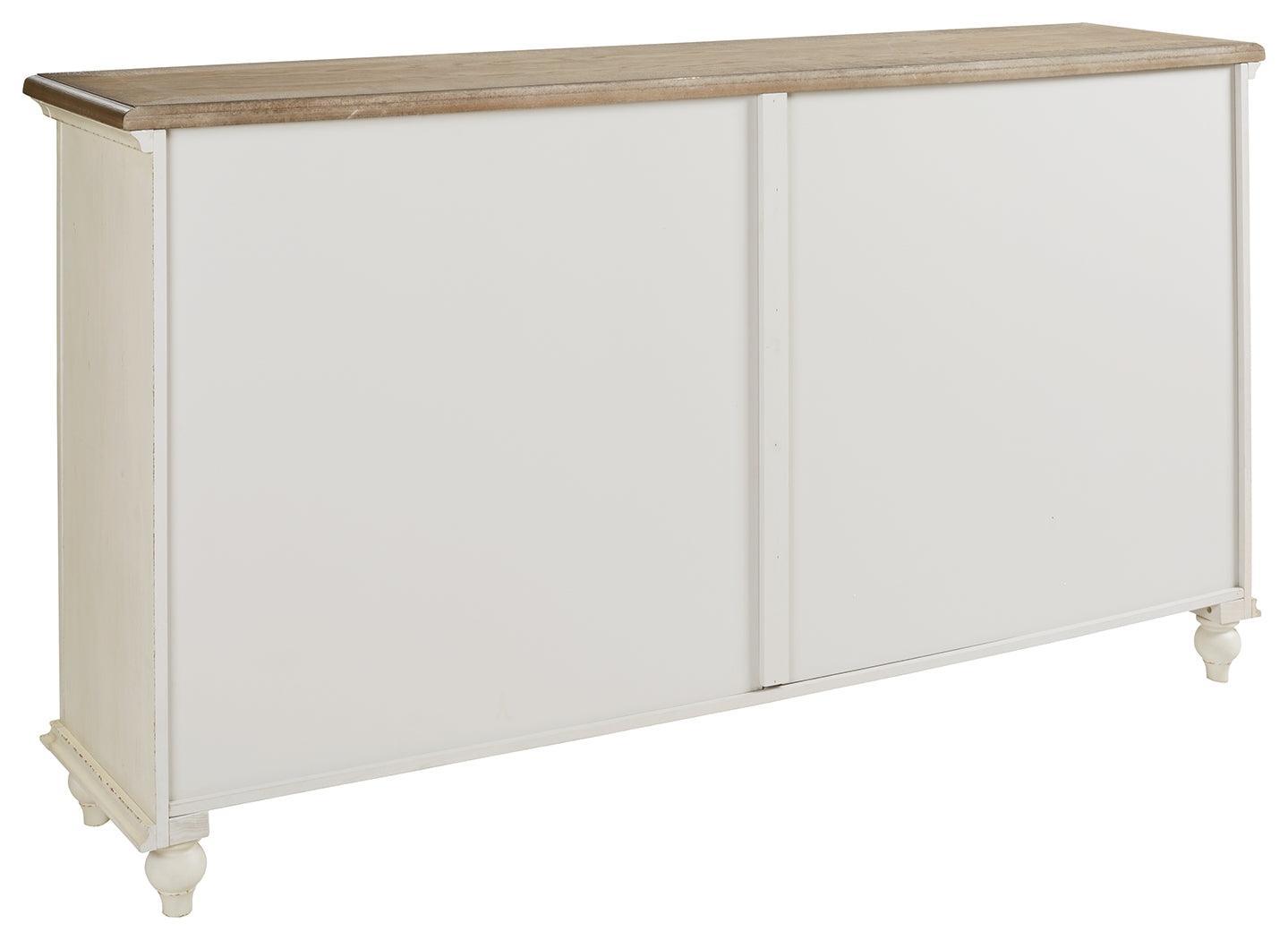 Roranville Antique White Accent Cabinet - Ella Furniture