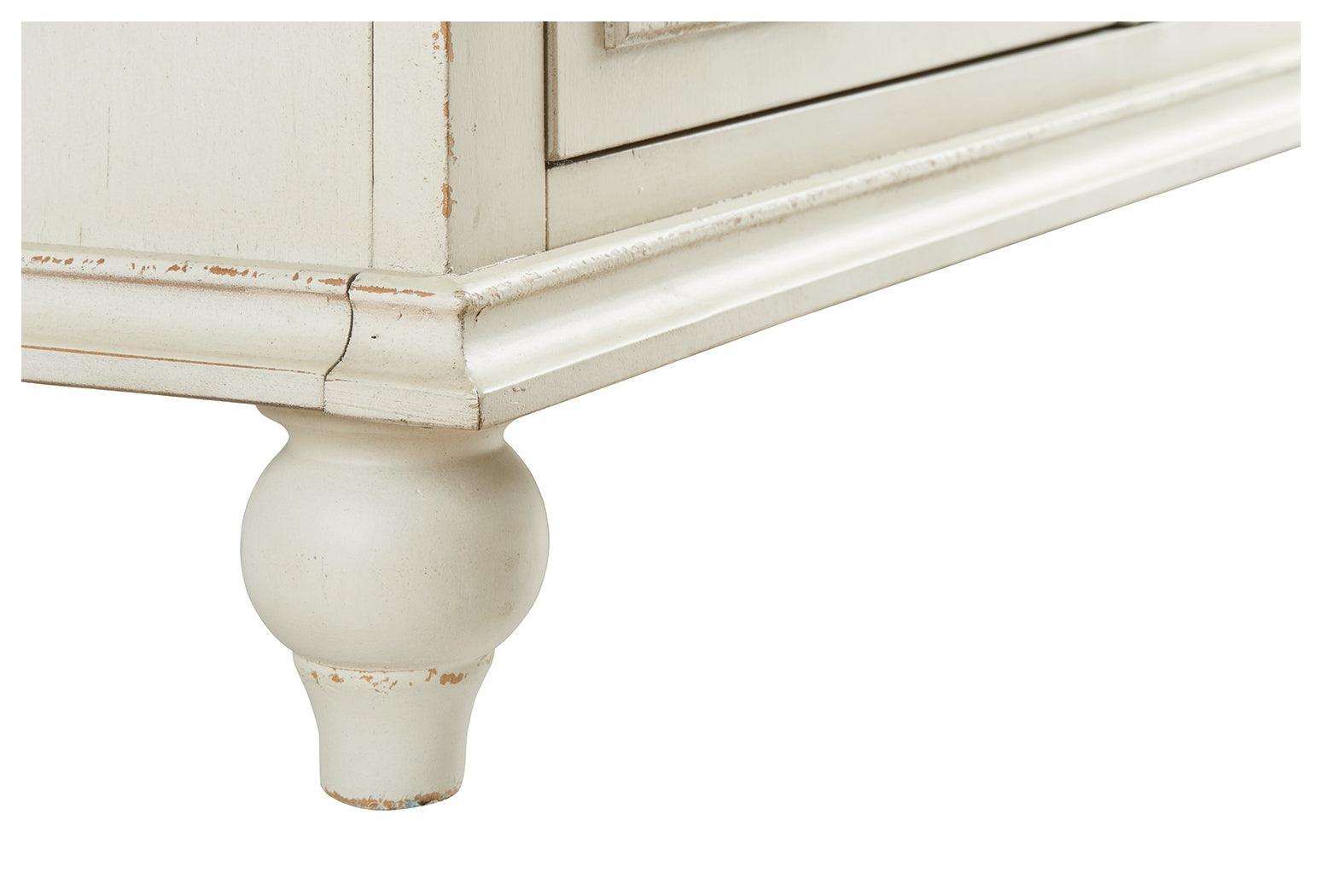Roranville Antique White Accent Cabinet - Ella Furniture