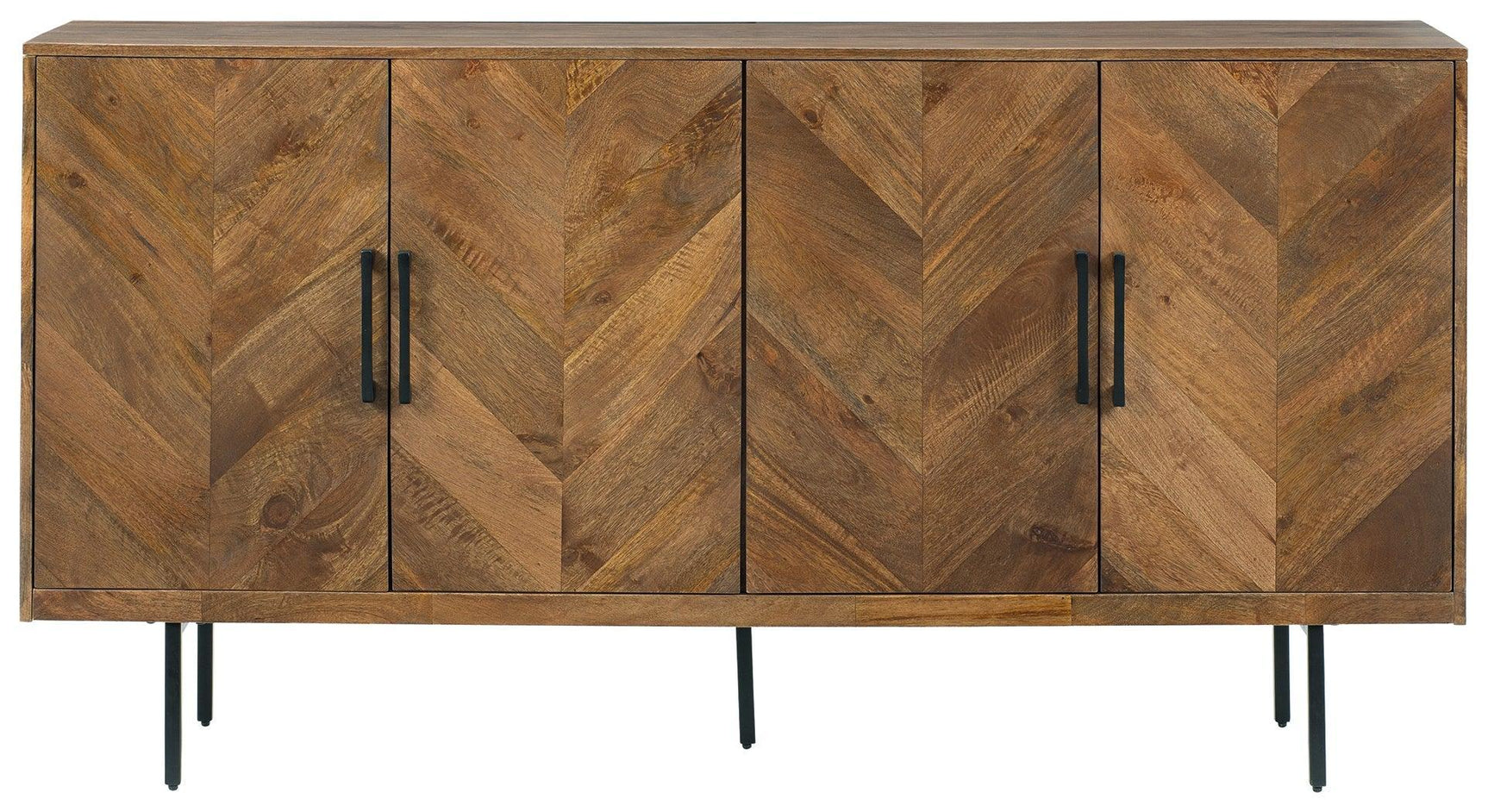 Prattville Brown Accent Cabinet - Ella Furniture