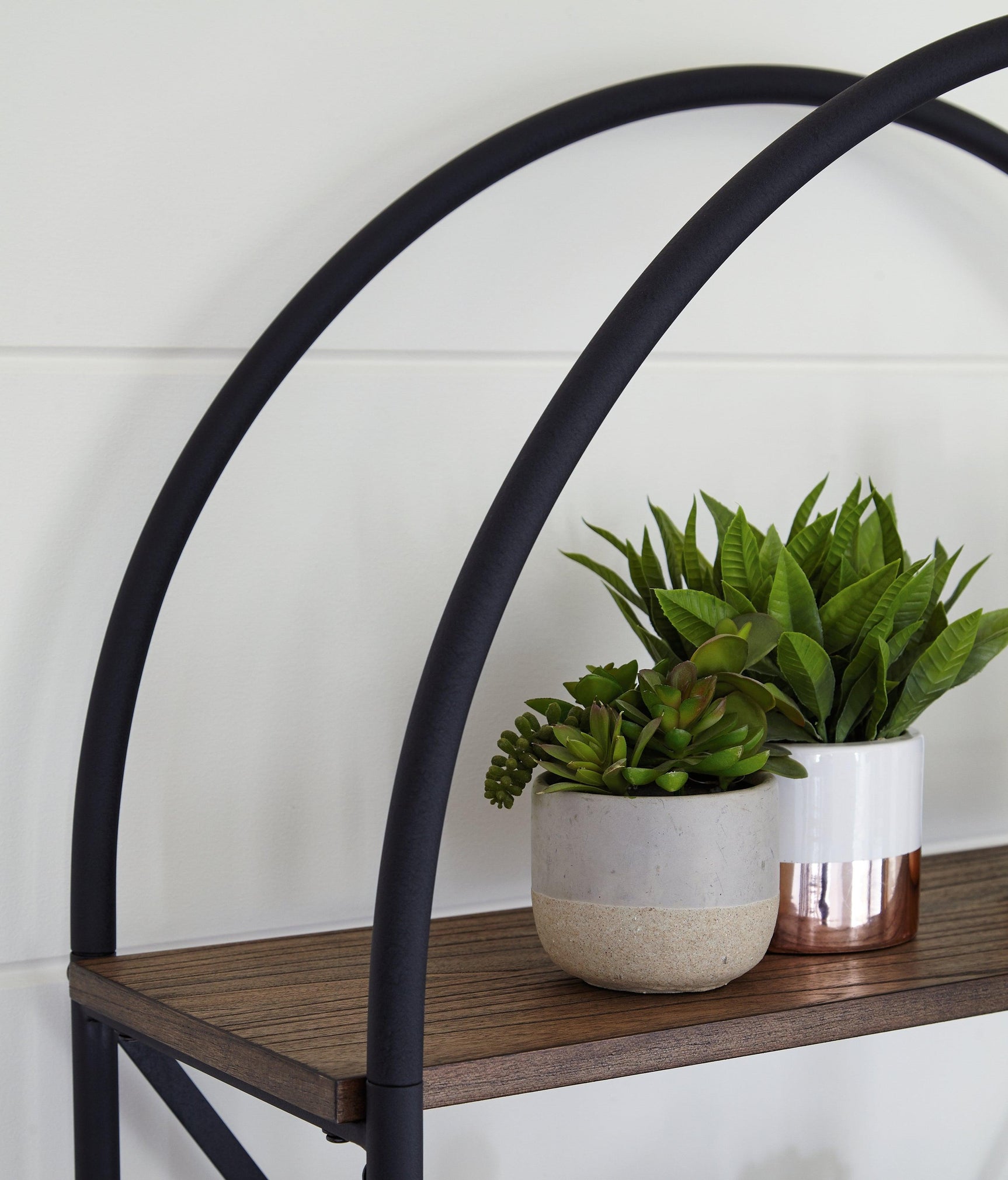 Galtbury Brown/Black Bookcase - Ella Furniture