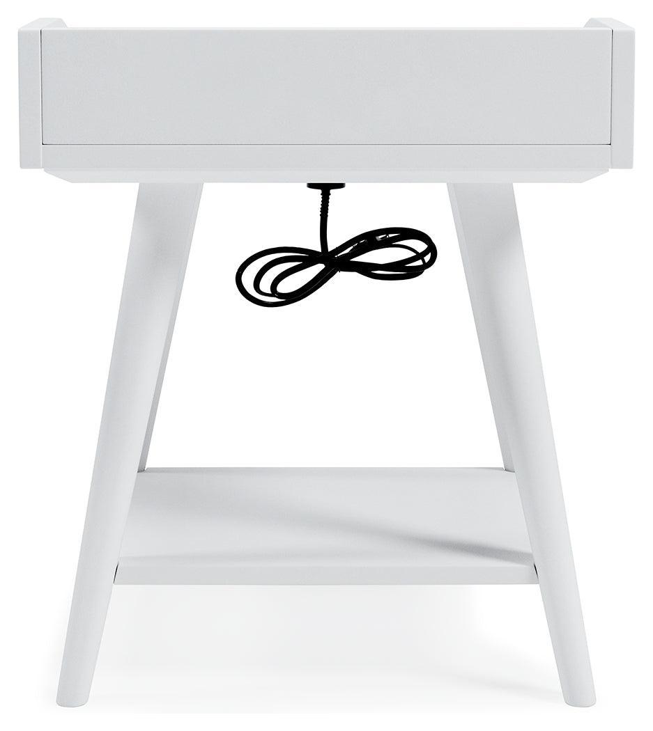 Blariden White Accent Table - Ella Furniture