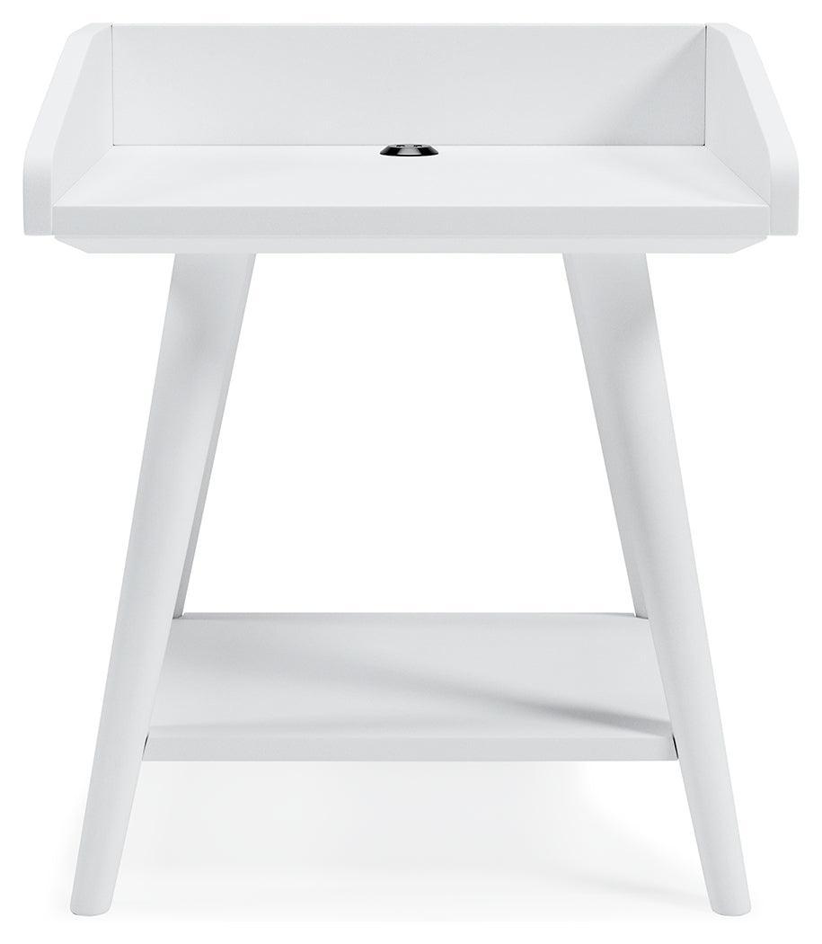 Blariden White Accent Table - Ella Furniture