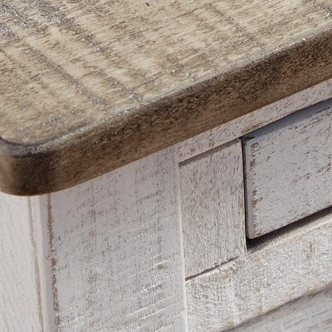 Adalane White/Gray Accent Table - Ella Furniture
