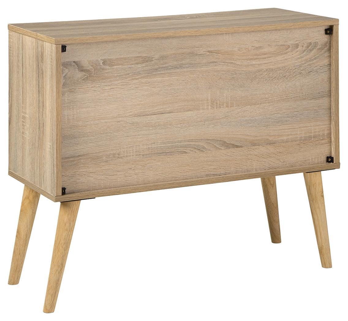 Orinfield Natural/white Accent Cabinet - Ella Furniture