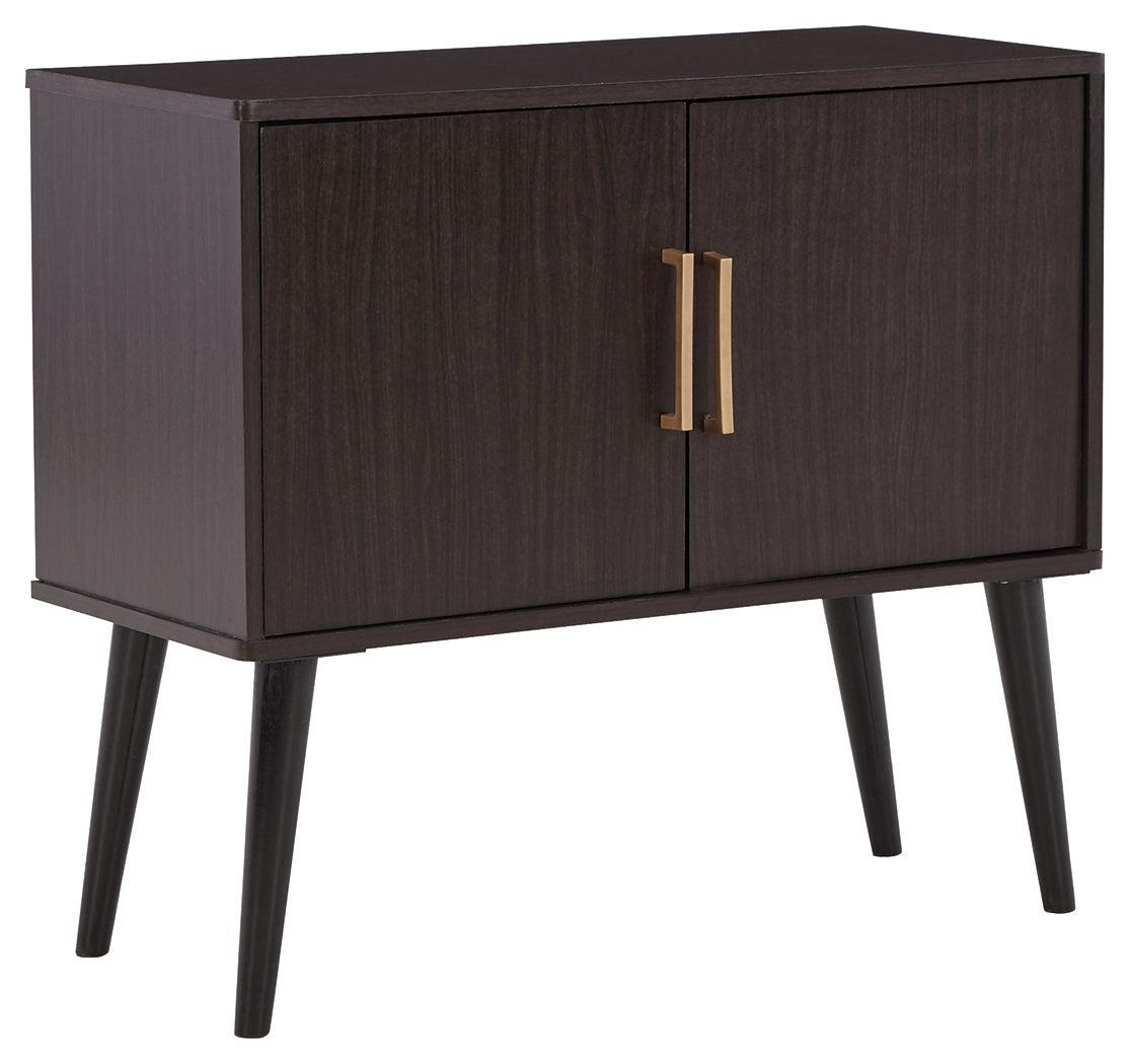 Orinfield Dark Brown Accent Cabinet - Ella Furniture
