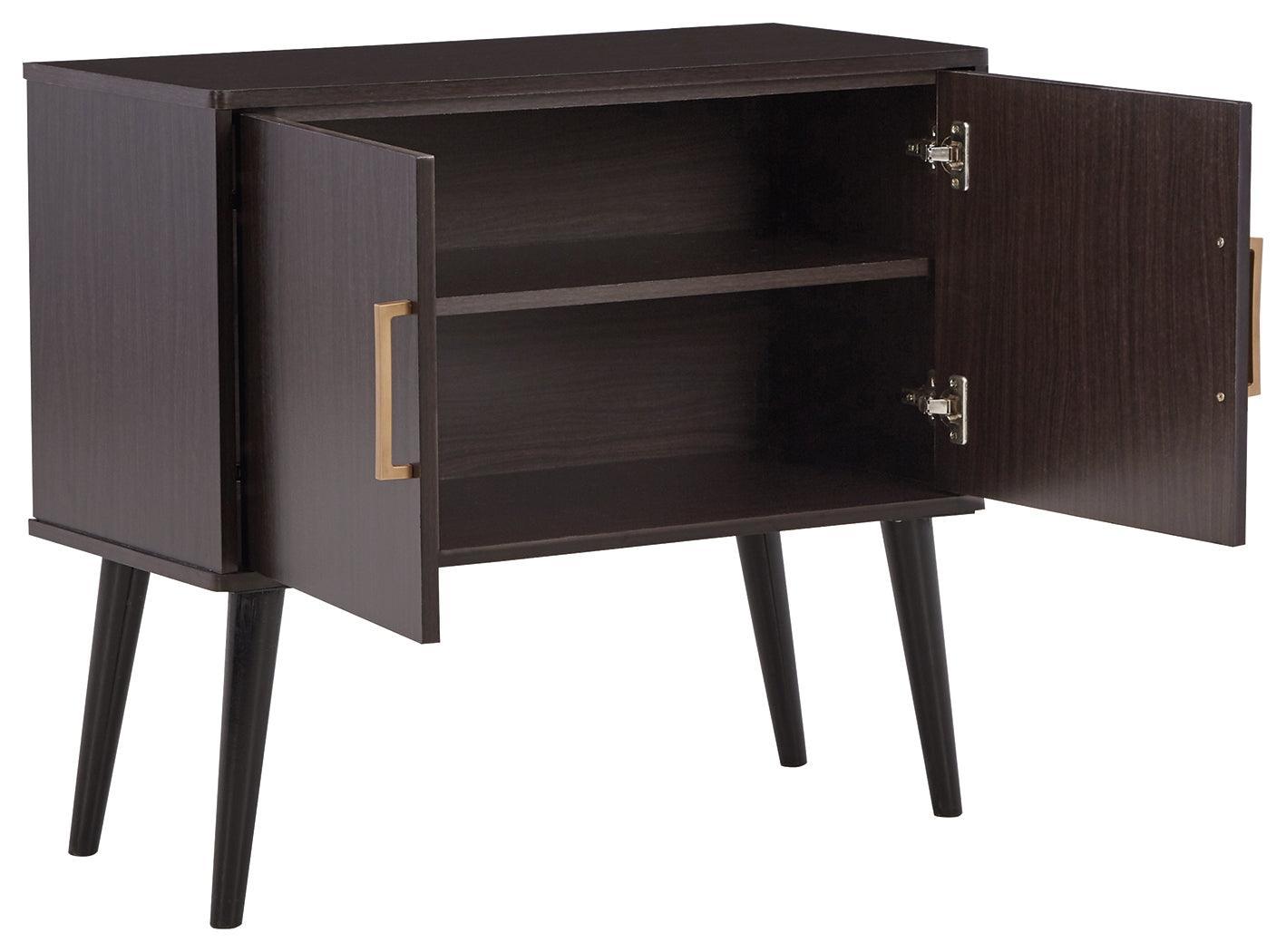 Orinfield Dark Brown Accent Cabinet - Ella Furniture