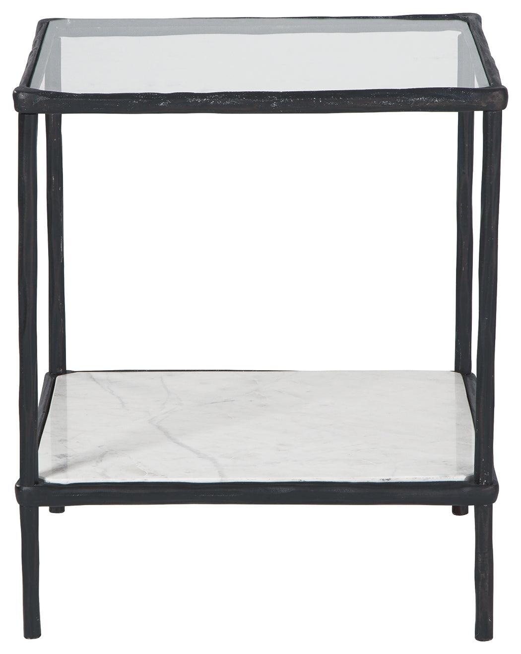 Ryandale Antique Black Accent Table - Ella Furniture
