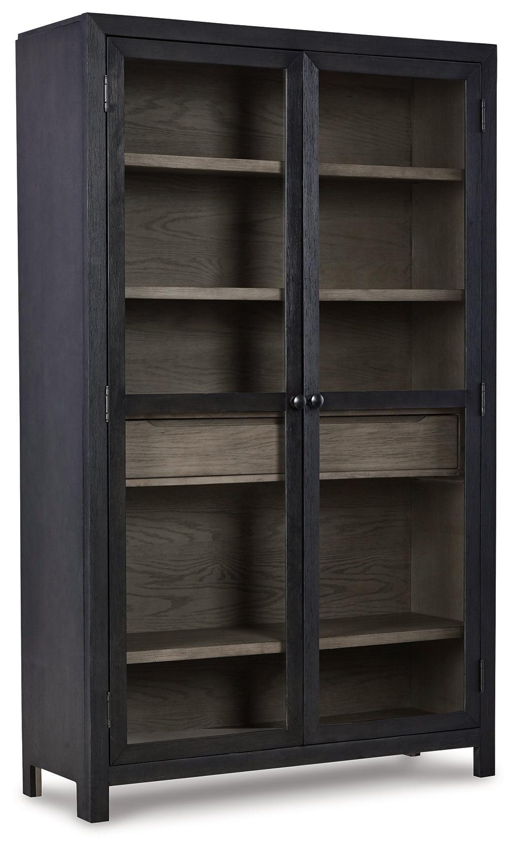 Lenston Black/gray Accent Cabinet - Ella Furniture