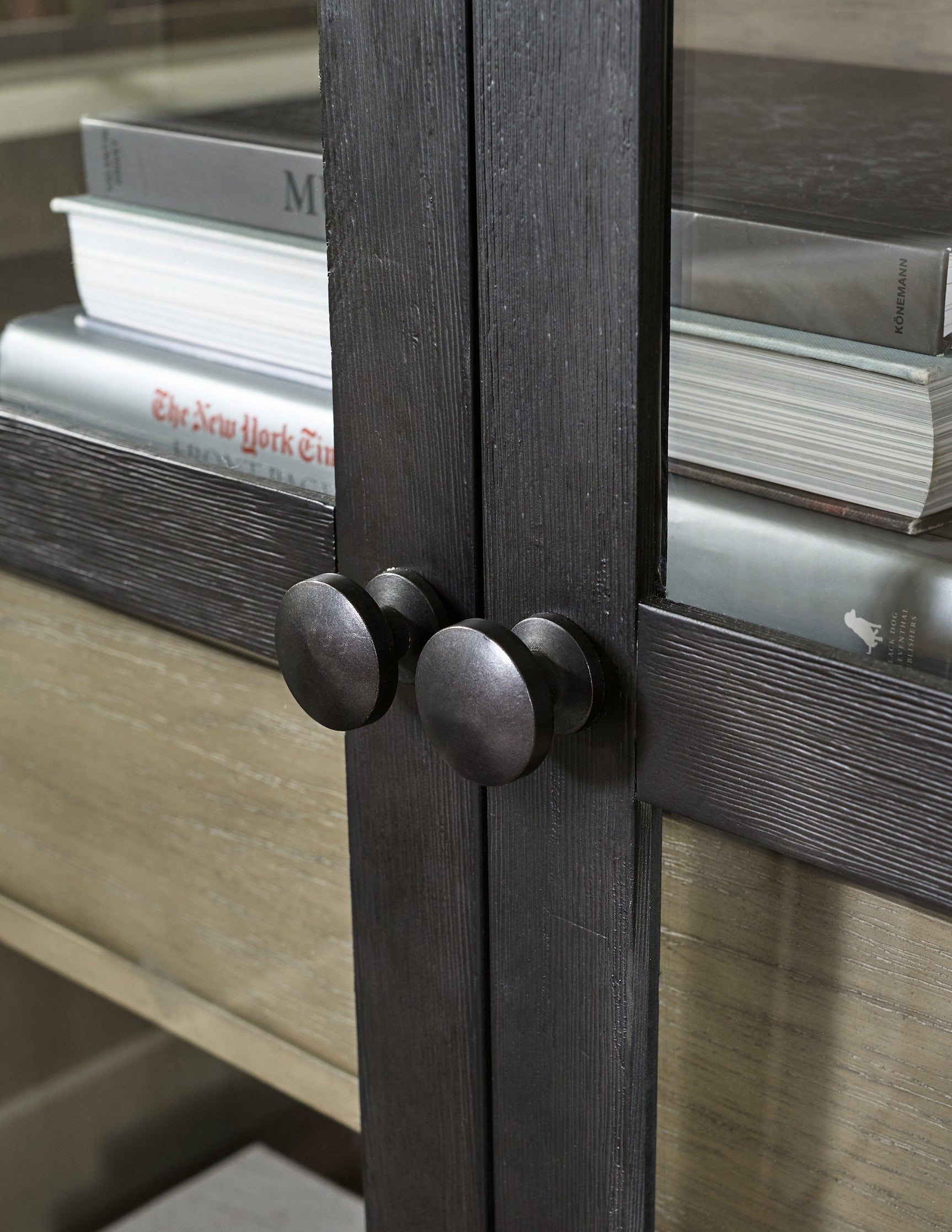 Lenston Black/gray Accent Cabinet - Ella Furniture