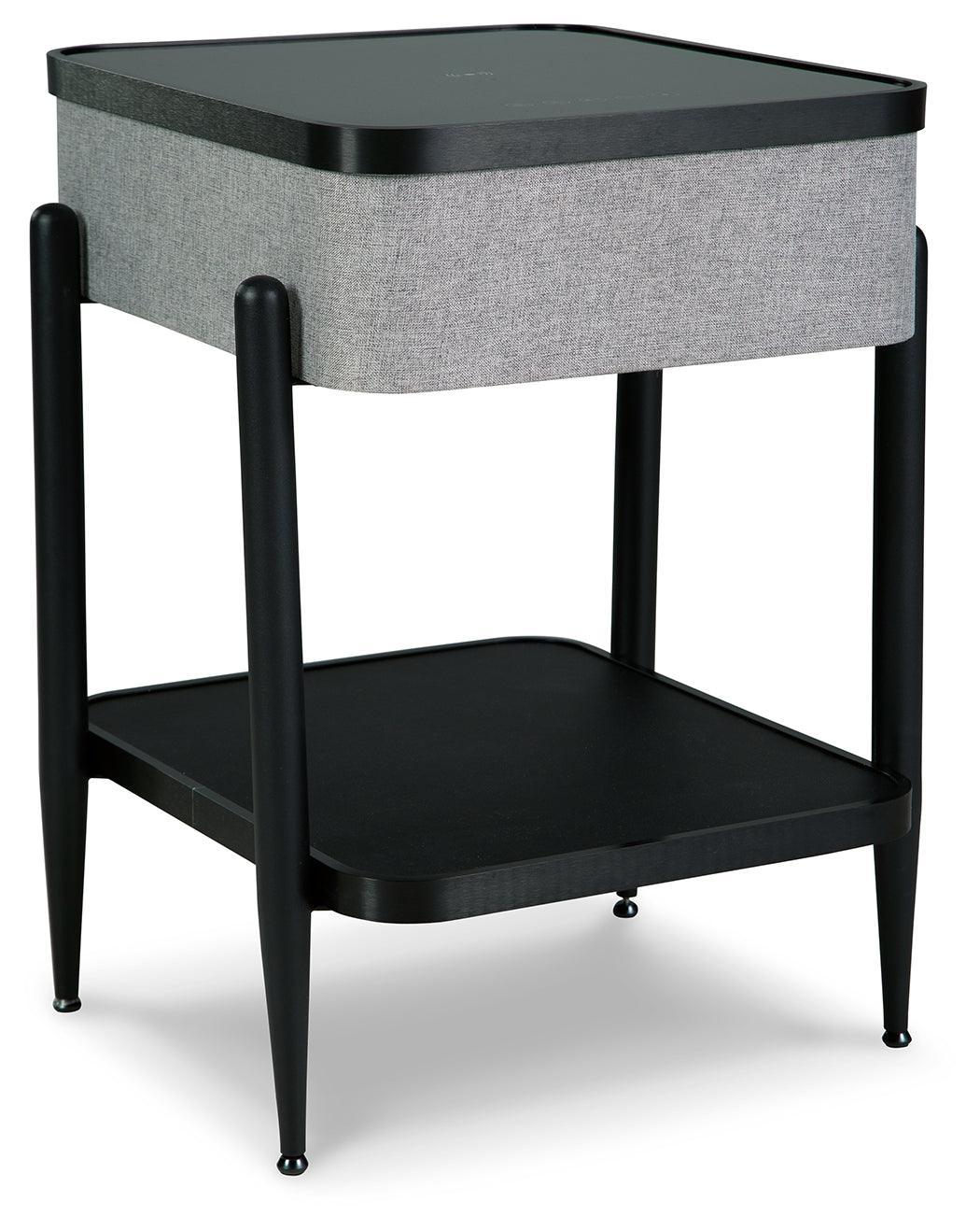 Jorvalee Gray/black Accent Table - Ella Furniture
