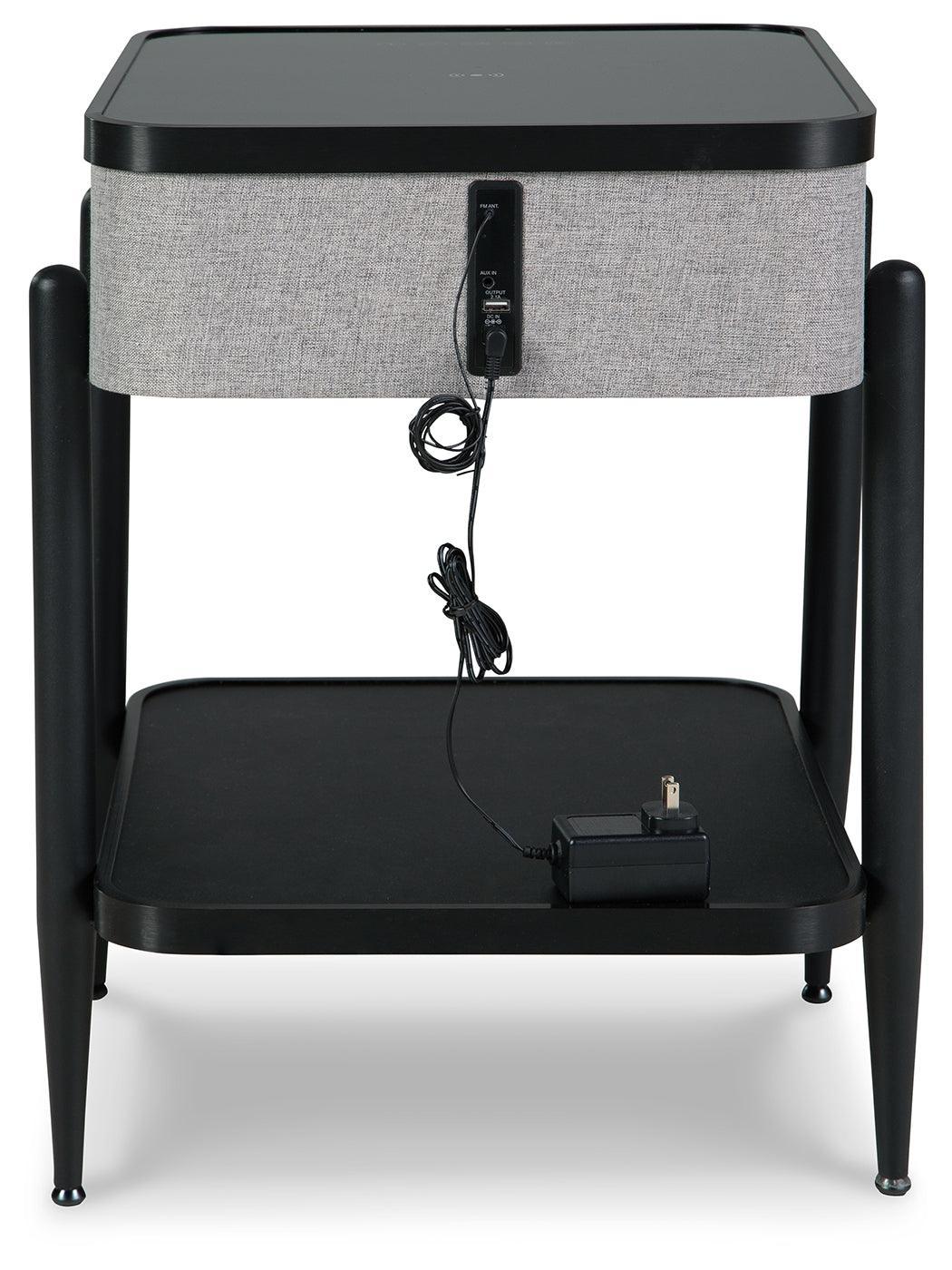 Jorvalee Gray/black Accent Table - Ella Furniture