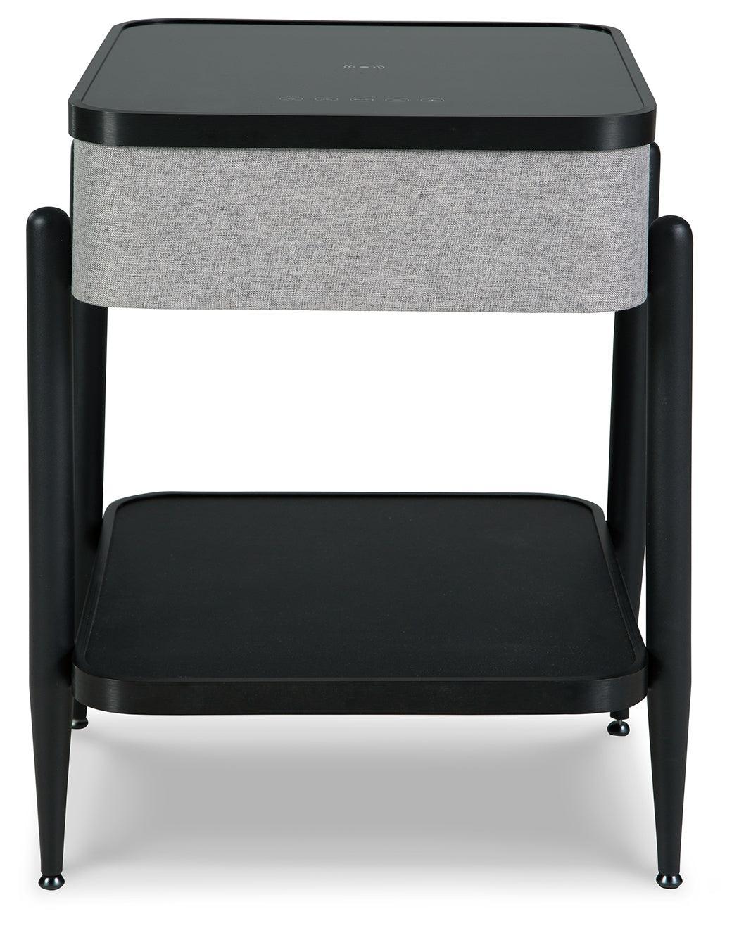 Jorvalee Gray/black Accent Table - Ella Furniture