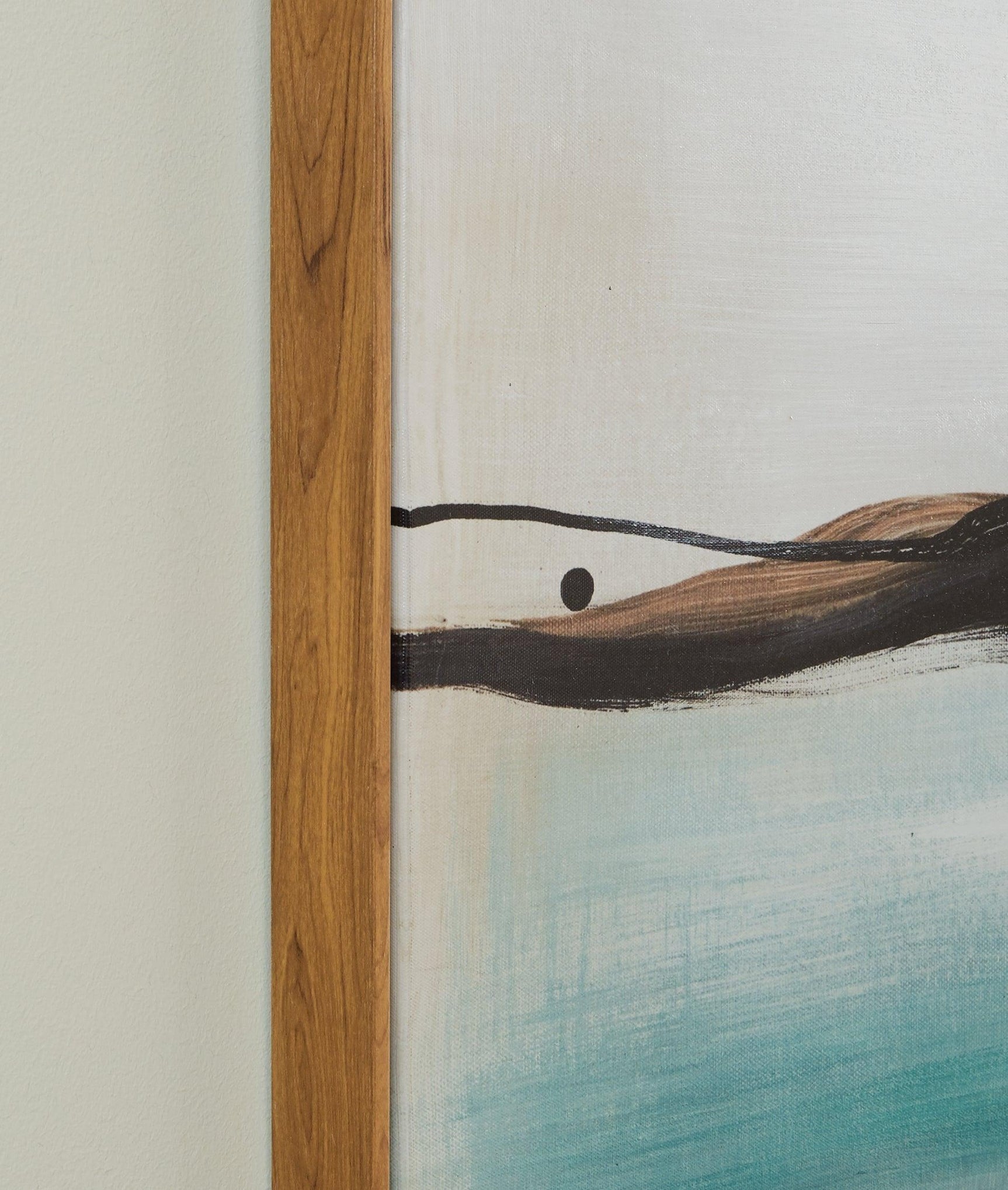 Brunonia Teal/orange/black Wall Art - Ella Furniture