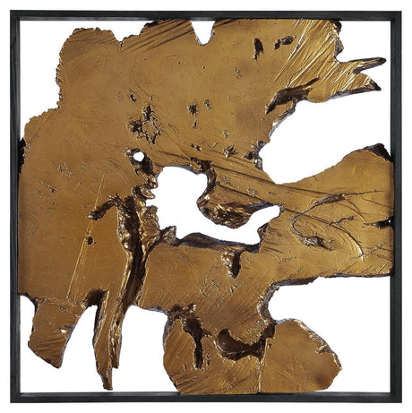 Fabiana Black/gold Finish Wall Decor - Ella Furniture
