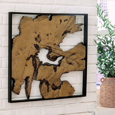Fabiana Black/gold Finish Wall Decor - Ella Furniture
