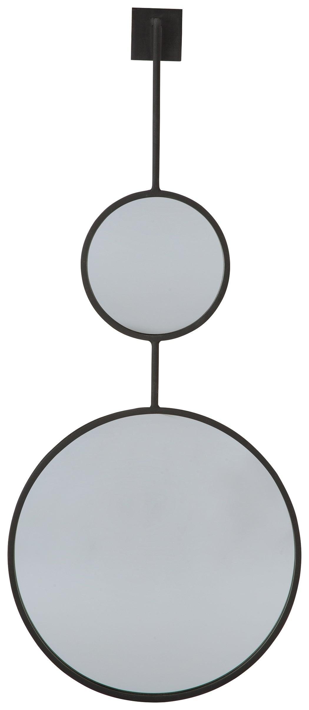 Brewer Black Accent Mirror - Ella Furniture