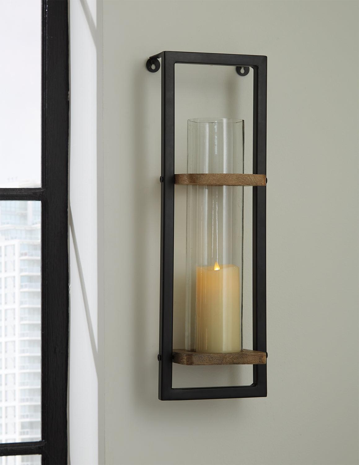 Colburn Natural/black Wall Sconce - Ella Furniture