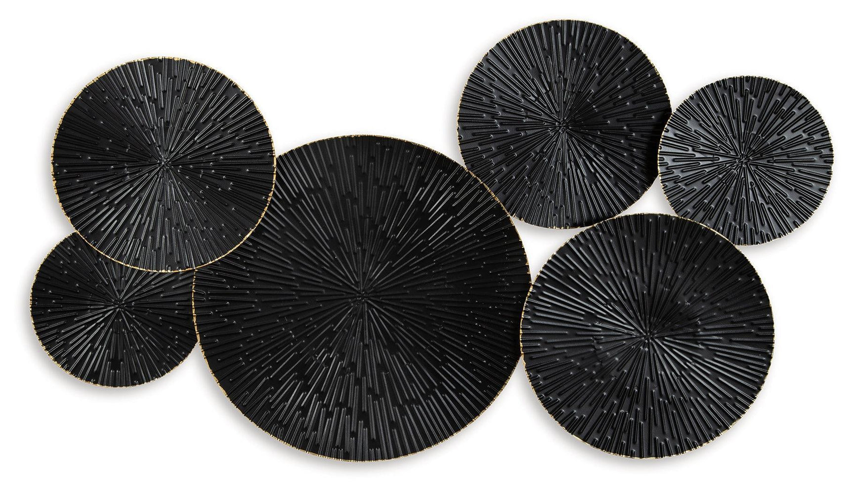 Rhetlen Black/gold Finish Wall Decor - Ella Furniture